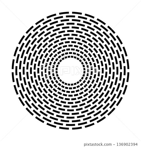 Abstract Radial Geometric Circle Pattern. Abstract Radial Geometric Circle Pattern. 136902394