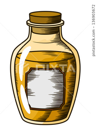 Cane sugar. Product from sugarcane plant. Engraving hand drawn natural organic food or natural ingredient. Fresh cane rum in bottle Cane sugar. Product from sugarcane plant. Engraving hand drawn natural organic food or natural ingredient. Fresh cane rum in bottle 136903672