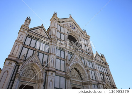 The magnificent facade of the Basilica of Santa Croce The magnificent facade of the Basilica of Santa Croce 136905279