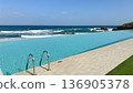 Swimming pool in the tropical resort 136905378