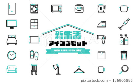 24 New Life Icon Set (Blue) 24 New Life Icon Set (Blue) 136905895