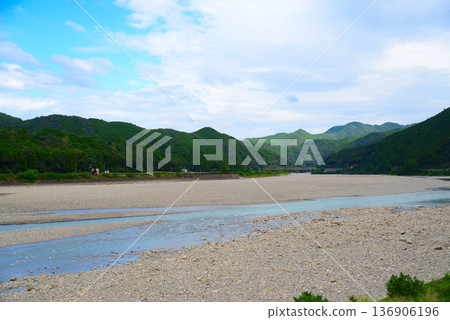 Kumano River riverbed (Nara) Kumano River riverbed (Nara) 136906196