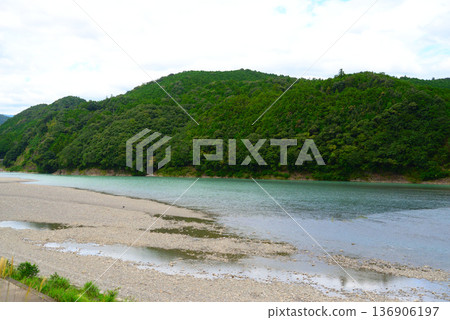 Kumano River riverbed (Nara) Kumano River riverbed (Nara) 136906197