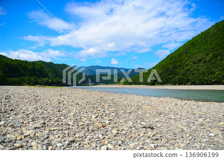 Kumano River riverbed (Nara) Kumano River riverbed (Nara) 136906199