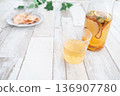 Pitcher and glasses of tea 136907780