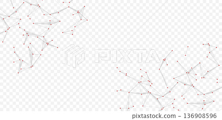 Modern digital technology background design with molecular plexus lines and dots. Futuristic network connection. Abstract mesh, big data technology, ai, science, cyberspace. Modern digital technology background design with molecular plexus lines and dots. Futuristic network connection. Abstract mesh, big data technology, ai, science, cyberspace. 136908596