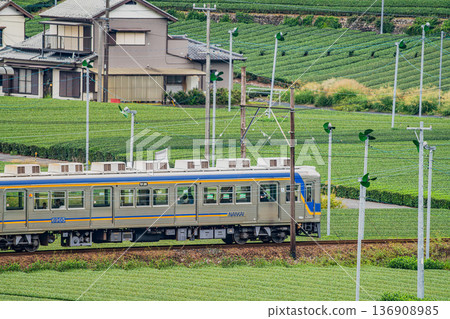 Scenery around Nukuri Station on the Oigawa Railway in Shimada City (Shizuoka Prefecture) 136908985