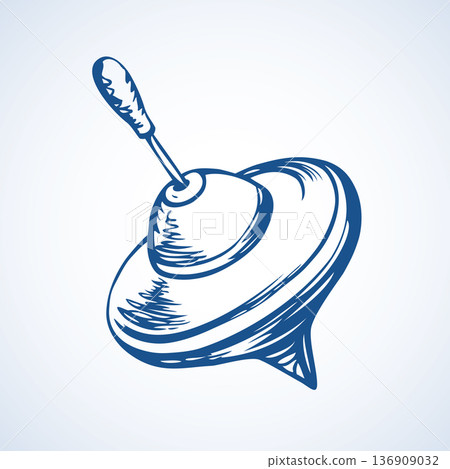 Spinning Top. Vector drawing Spinning Top. Vector drawing 136909032