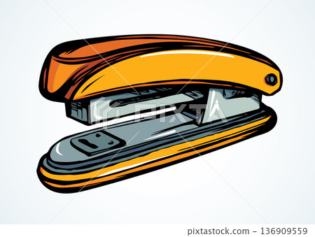 Stapler. Vector drawing Stapler. Vector drawing 136909559