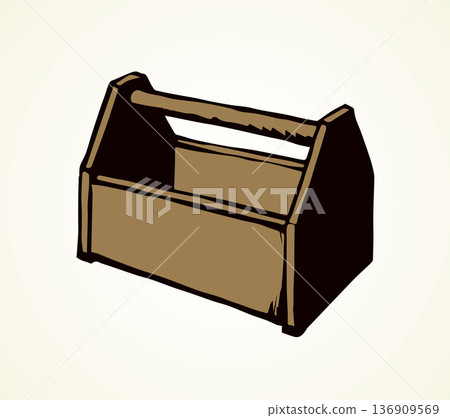 Tool box. Vector drawing icon Tool box. Vector drawing icon 136909569