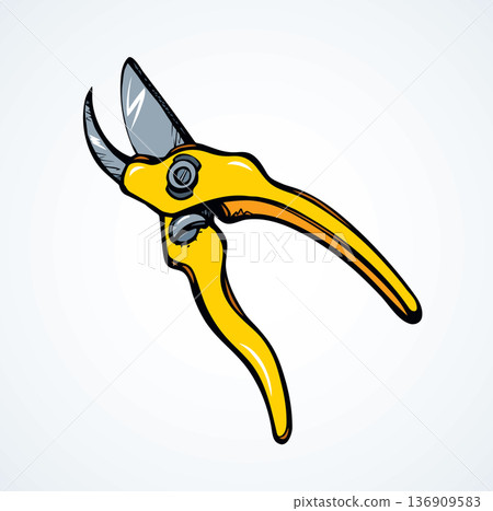 Vector drawing. Pruner 136909583