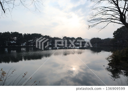 Hangzhou West Lake Three Pools Mirroring the Moon Hangzhou West Lake Three Pools Mirroring the Moon 136909599