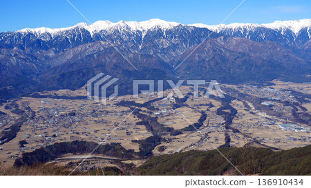 Spectacular view from the summit of Mount Jinbagata Spectacular view from the summit of Mount Jinbagata 136910434
