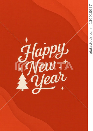 Happy New Year Banner Design 136910657