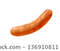 逼真的維也納香腸插圖 136910811