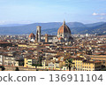 Panoramic view of Florence and the Cathedral of Santa Maria del Fiore 136911104