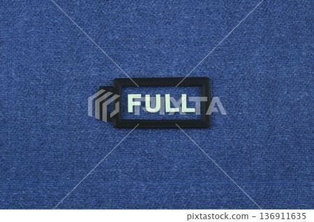 3D icon for full battery 3D icon for full battery 136911635