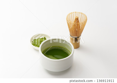 抹茶白色背景圖片 136911911