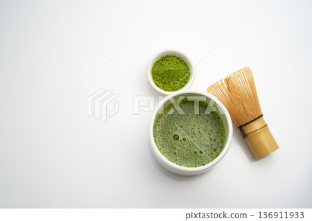 抹茶白色背景圖片 抹茶白色背景圖片 136911933
