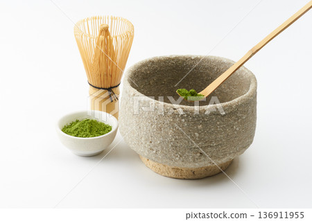 抹茶白色背景圖片 136911955