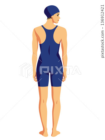 female competitive swimmer female competitive swimmer 136912421