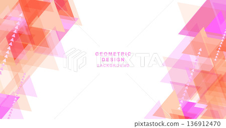 Geometric pattern made up of various triangles Geometric pattern made up of various triangles 136912470