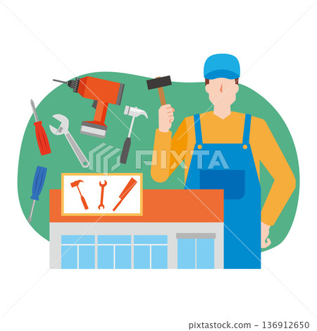 家居裝修商店和男人 136912650