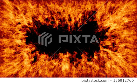 A flame frame that violently covers the screen [Variation 5] 136912760