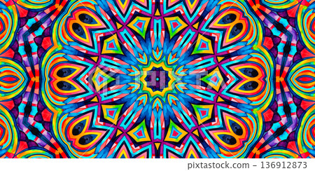 Bright background with colorful abstract pattern Bright background with colorful abstract pattern 136912873