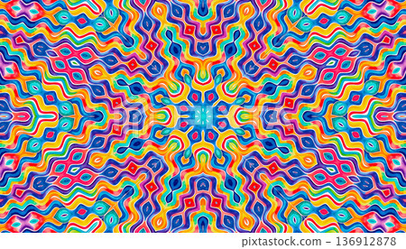 Bright multicolor background with abstract pattern Bright multicolor background with abstract pattern 136912878