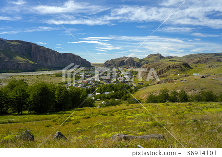 El chanten growing village, trekkers paradise in Patagonia Argentina El chanten growing village, trekkers paradise in Patagonia Argentina 136914101