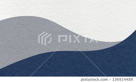 Abstract white, gray, dark blue texture paper background, wavy layers. Wave pattern with copy space for banner Abstract white, gray, dark blue texture paper background, wavy layers. Wave pattern with copy space for banner 136914489