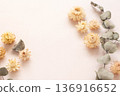 White flower frame 136916652