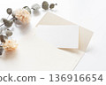 Stylish background, envelope and card 136916654