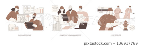 Associate degree isolated cartoon vector illustrations se Associate degree isolated cartoon vector illustrations se 136917769