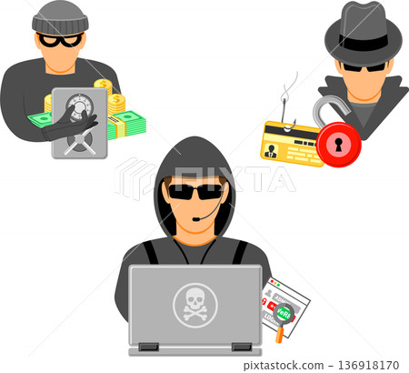 Cyber Crime Concept 136918170