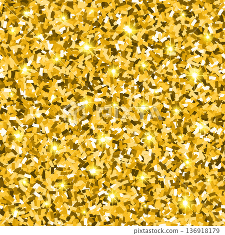 Gold Glitter Seamless Pattern Gold Glitter Seamless Pattern 136918179