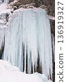 Ice explosion at Iori Falls in Oku-Nikko 136919327