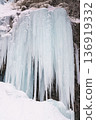 Ice explosion at Iori Falls in Oku-Nikko 136919332