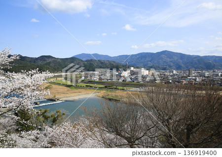 Ozu City, Ehime Prefecture - View of Ozu City from Ozu Castle Ozu City, Ehime Prefecture - View of Ozu City from Ozu Castle 136919400