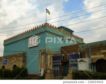 A babylonian style building in Erbil, Iraq A babylonian style building in Erbil, Iraq 136919442