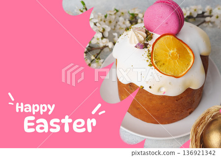 Celebrate Easter with a festive cake and treats for the holiday season 136921342