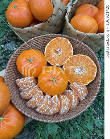 Fresh Jeju Island Sweet Tangerine 136921420