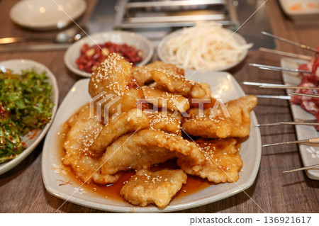 Sweet and Sour Pork (Tangsuyuk) 136921617