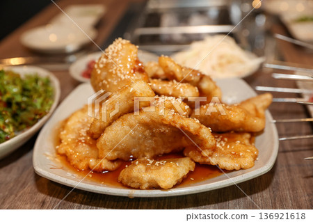 Sweet and Sour Pork (Tangsuyuk) 136921618