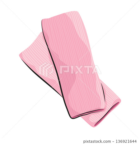 Ballet leggings, leg warmers vector isolated illustration 136921644