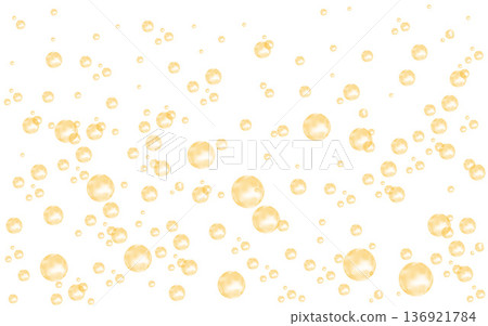 Orange carbonated water with gold bubbles. Orange carbonated water with gold bubbles. 136921784