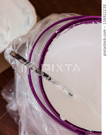 White paint with essentials equipment White paint with essentials equipment 136922238