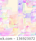 Abstract watercolor rectangles in soft pastel hues, gentle blended shapes, modern minimal background for design, calm artistic texture with light dreamy feel 136923072