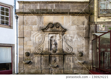 Buildings in the Historic Center of Viana do Castelo, Portugal. 136924221